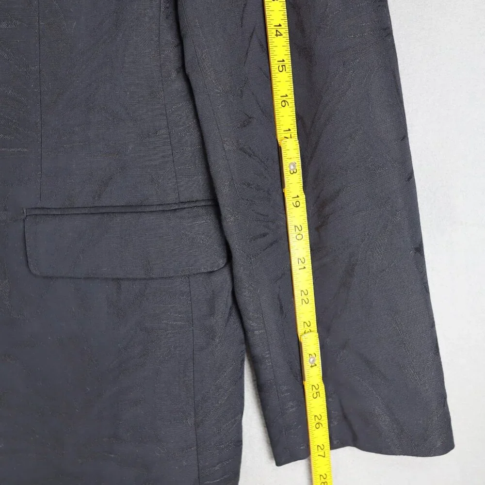 Banana Republic Blazer Men 46L Sport Coat Tailored Slim Fit Double Breast Floral